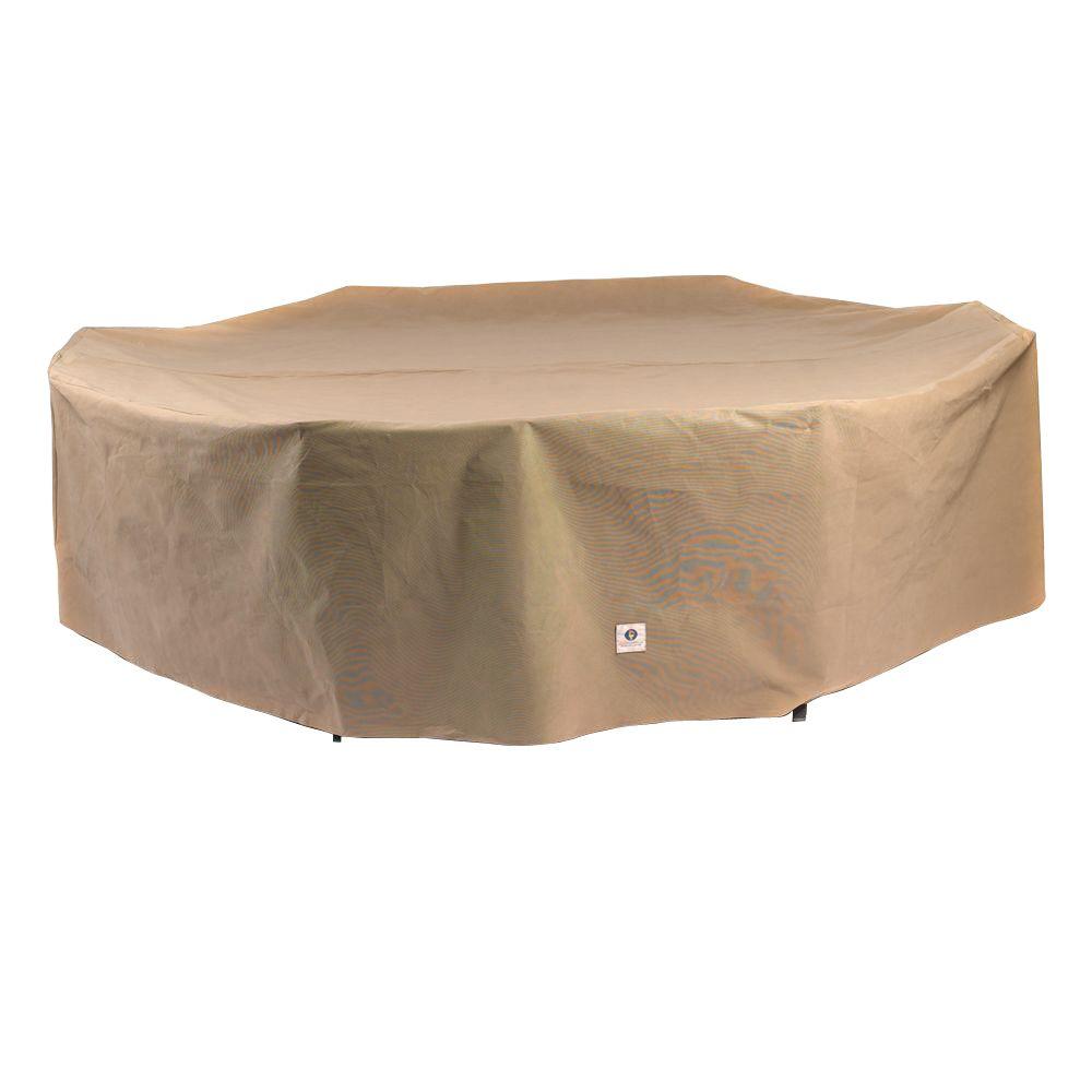 Duck Covers Essential 140 In L Rectangle Oval Patio Table And Chair Duck Covers Essential 140 In L Rectangle Oval Patio Table And Chair Set Cover