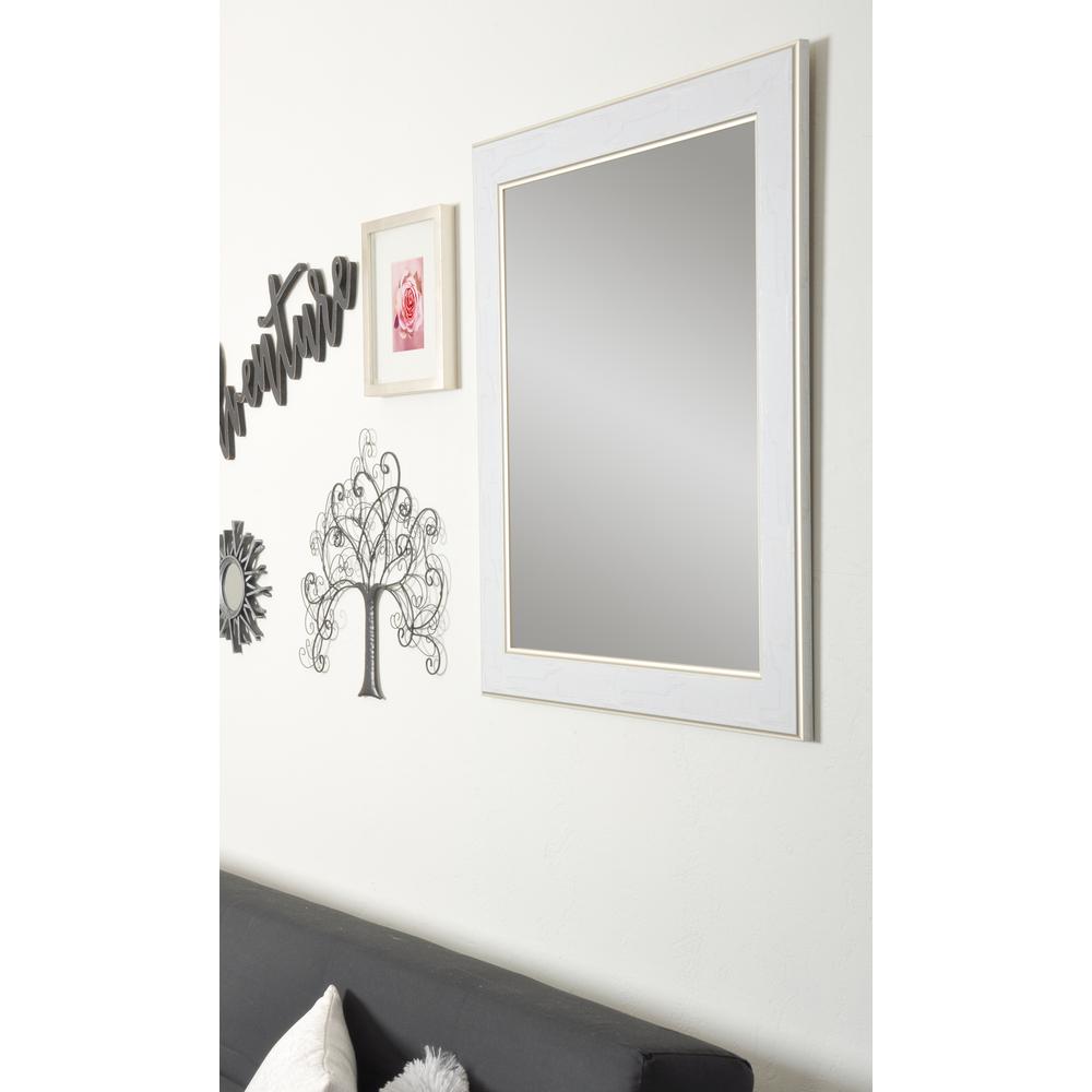 Brandtworks Antique Chic Aged White And Gold Decorative Framed
