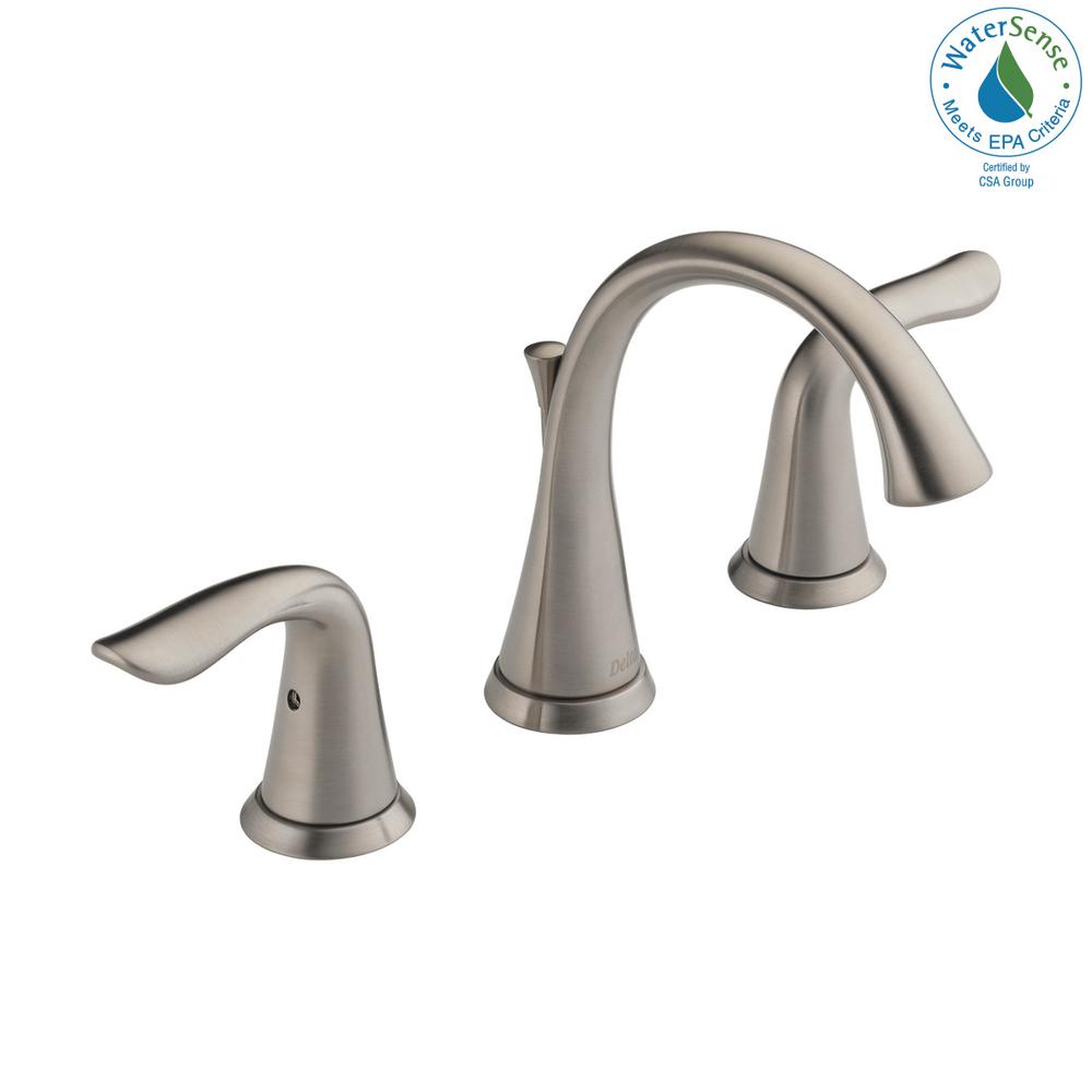 Delta Faucet Lahara 2 Handle Widespread Bathroom Faucet With