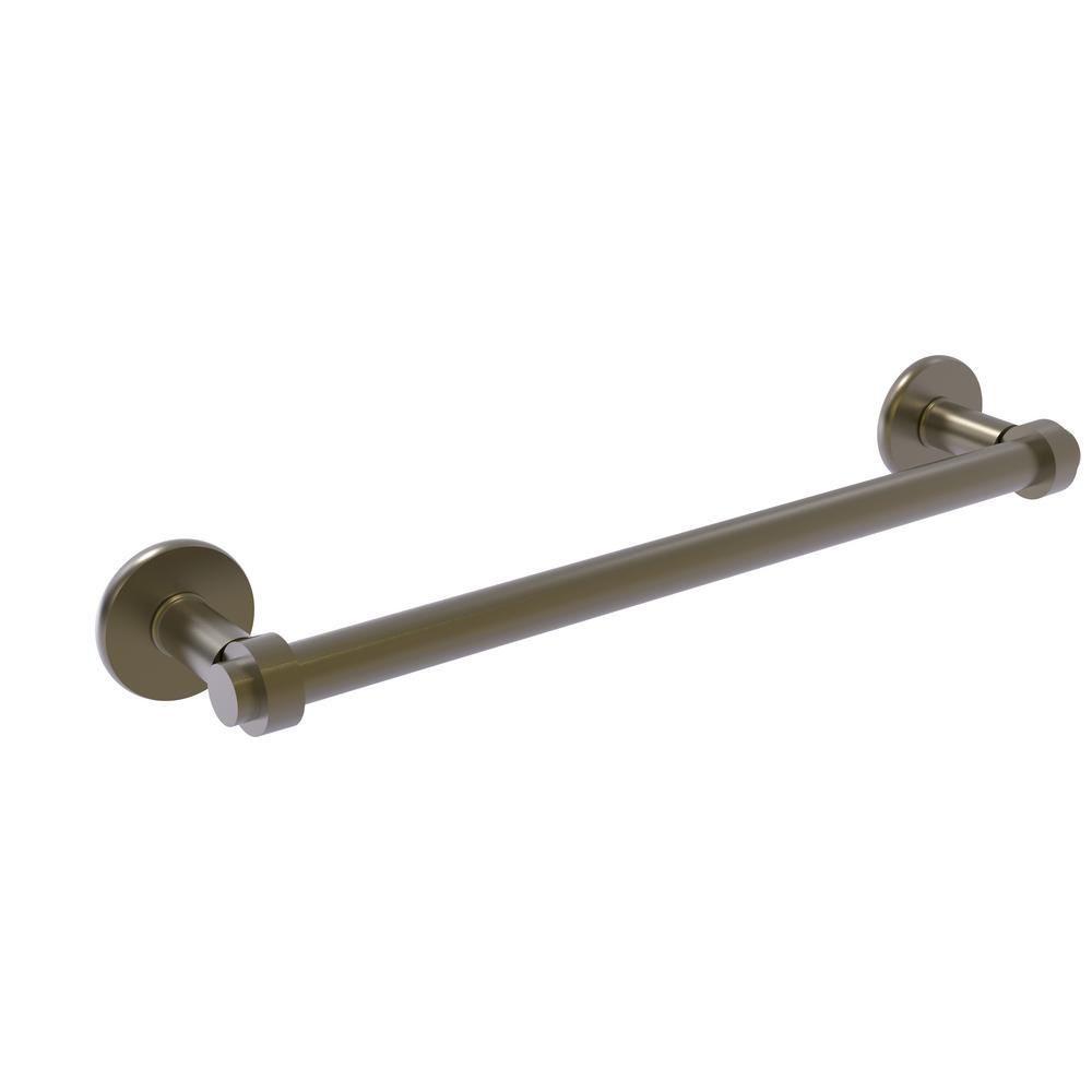 Allied Brass Continental Collection 18 in. Towel Bar in Antique Brass