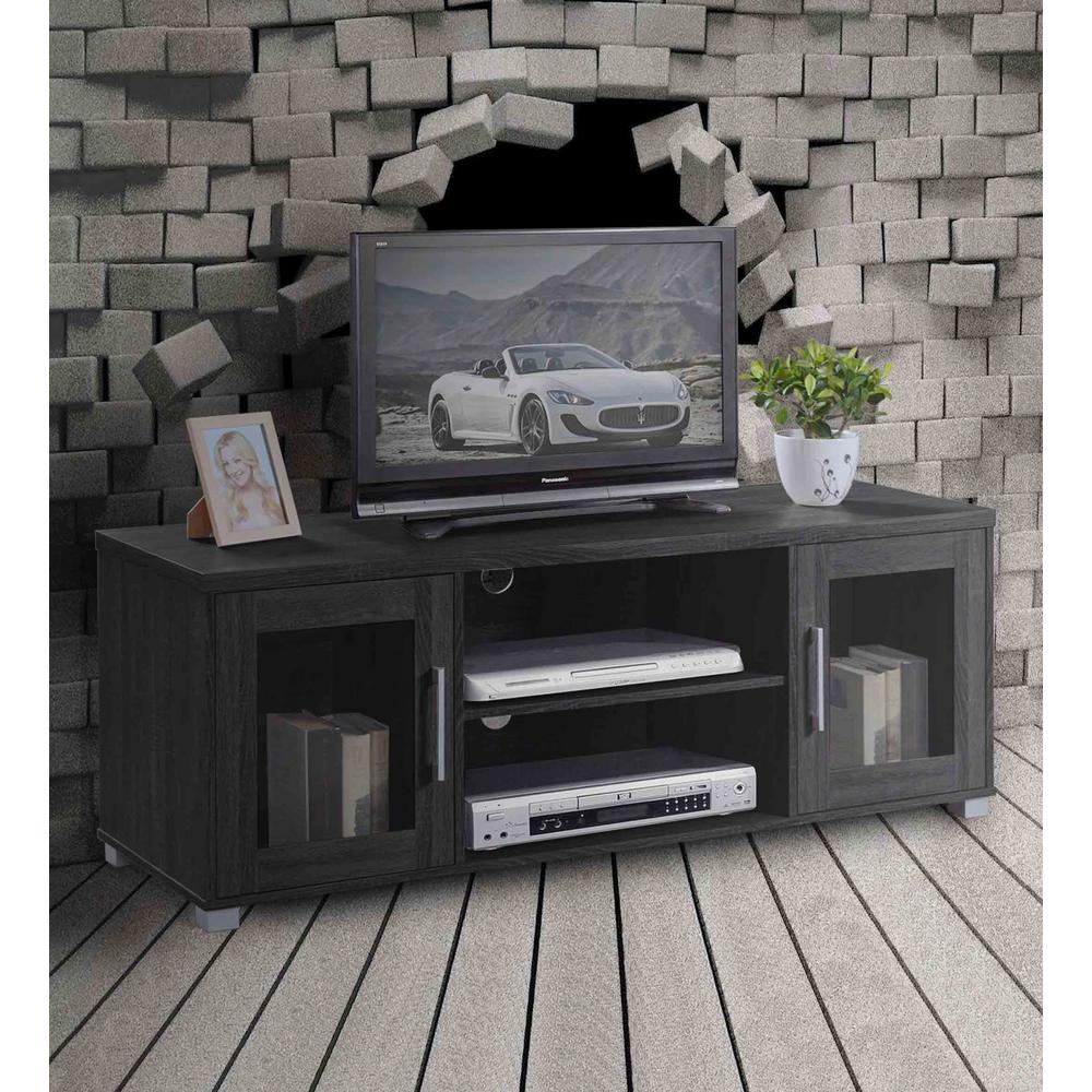 Hodedah 57 in. Wide Entertainment CenterHITV107 The Home Depot