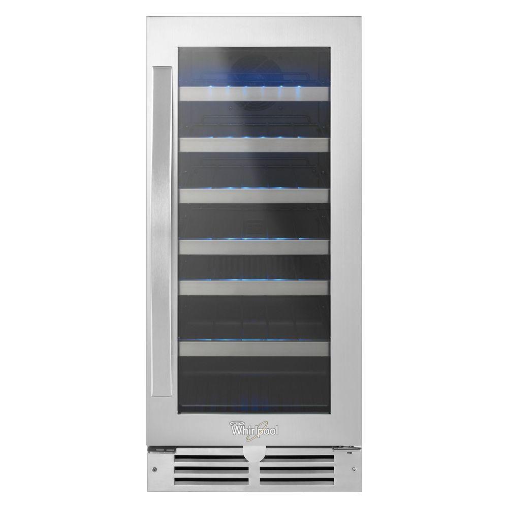 Whirlpool 15 in. W 34Bottle Wine CellarWUW55X15DS The Home Depot