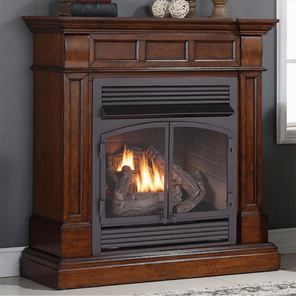 Duluth Forge Ventless Propane Gas Log Set 30 In Stacked Red Oak 33 000 Btu Manual Control Factory Buys Direct