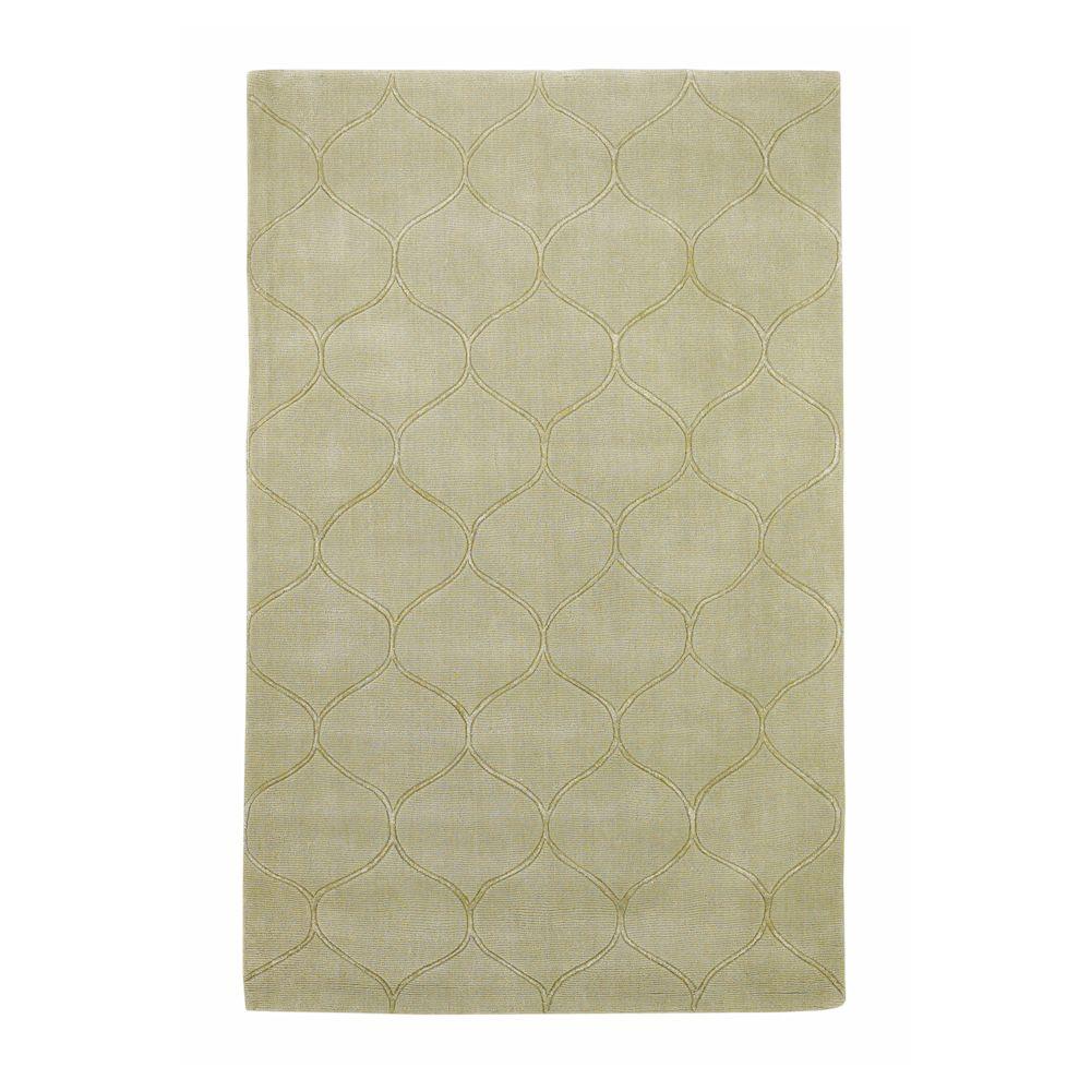 Kas Rugs Simple Scallop Celadon 8 ft. x 10 ft. Area RugTRA33288X10
