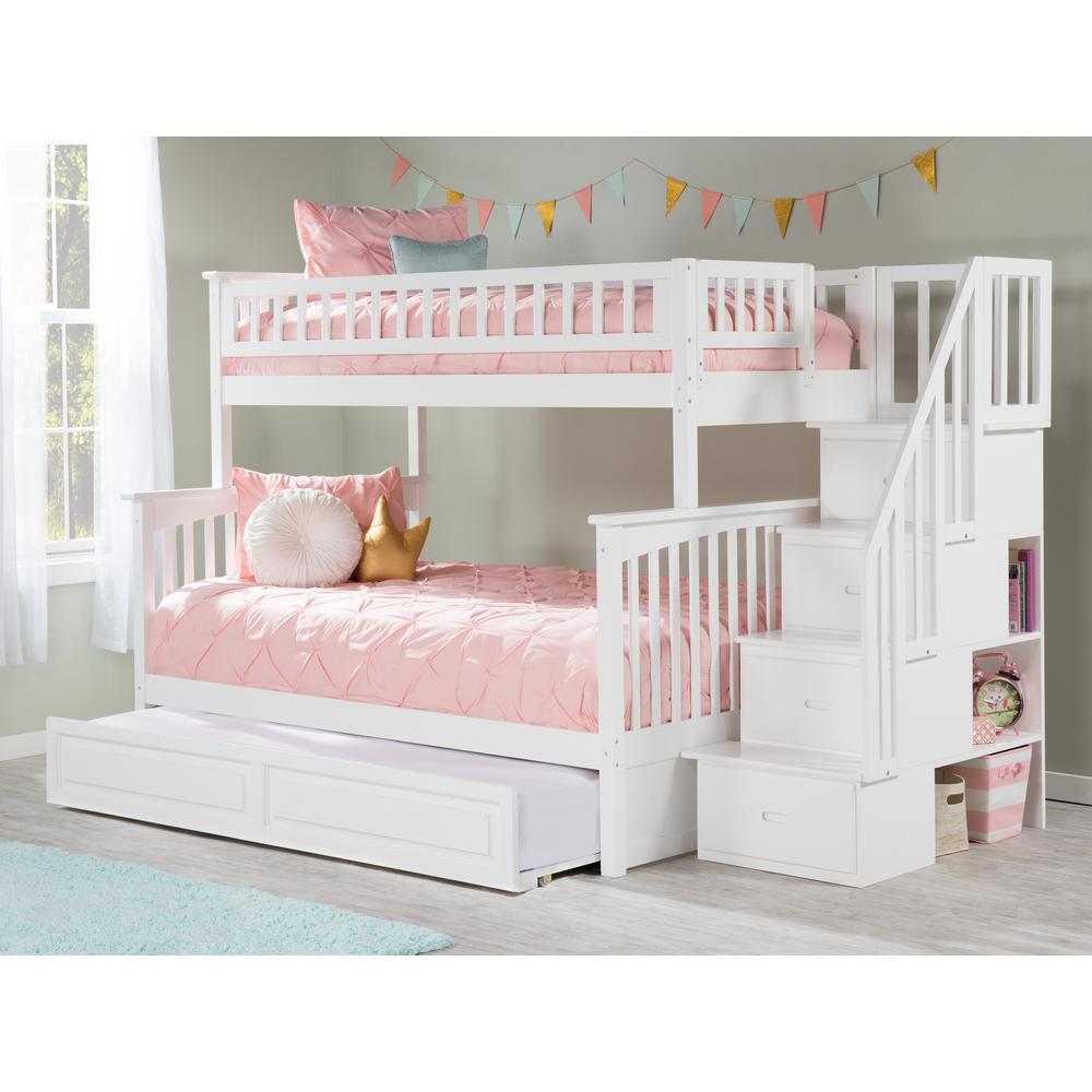 white full size bunk beds