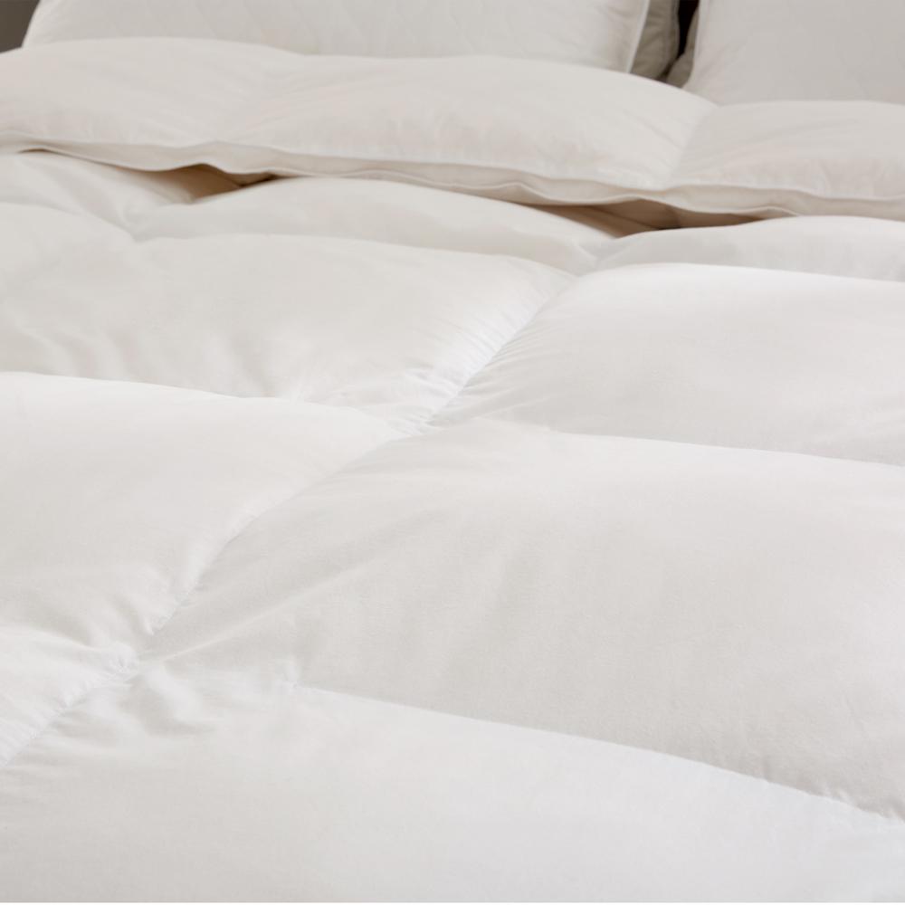 Puredown Heavy Weight White King Goose Down Fiber Gusseted ComforterPD