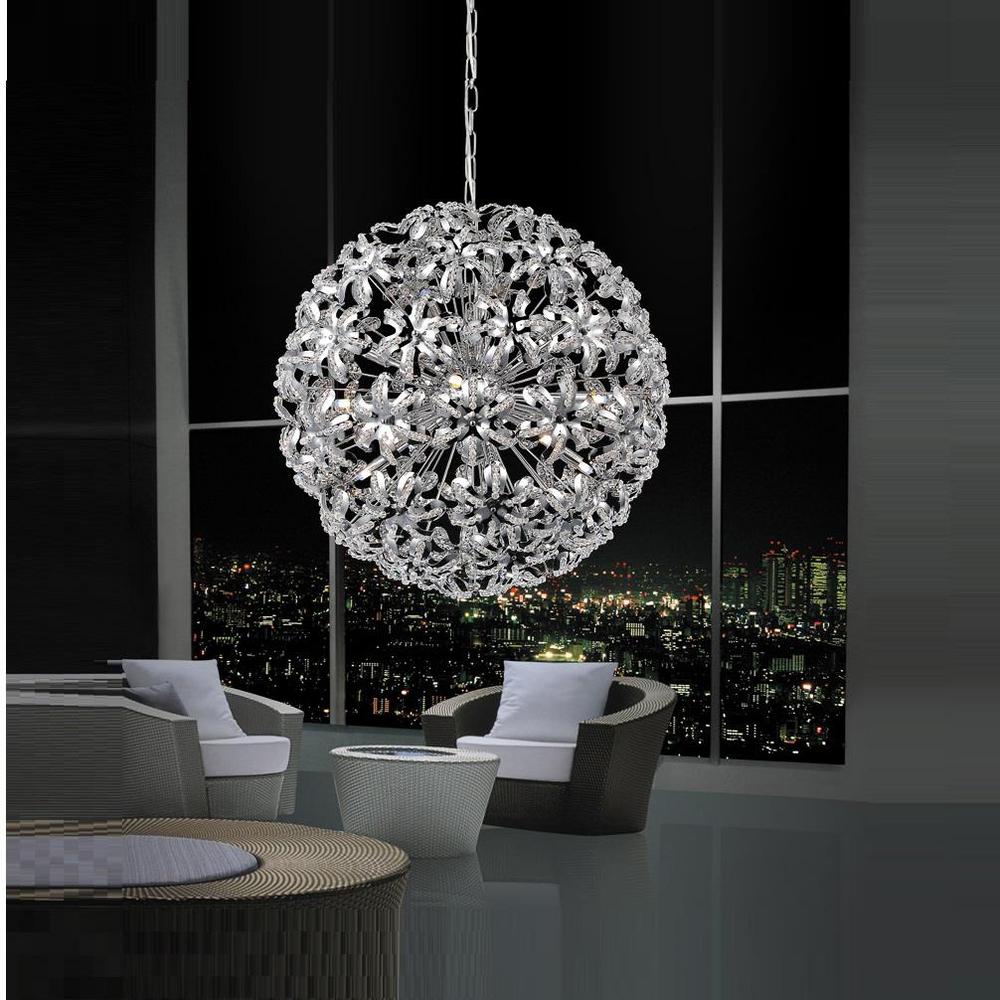 CWI Lighting Patricia 14-Light Chrome Chandelier-5410P24C - The Home ... CWI Lighting Patricia 14-Light Chrome Chandelier-5410P24C - The Home ...