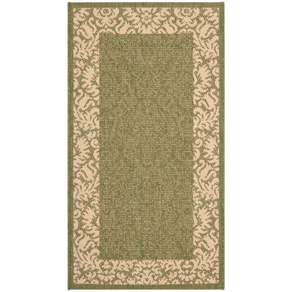 Safavieh Courtyard Olive/Natural 2 ft. x 3 ft. 7 in. Indoor/Outdoor
