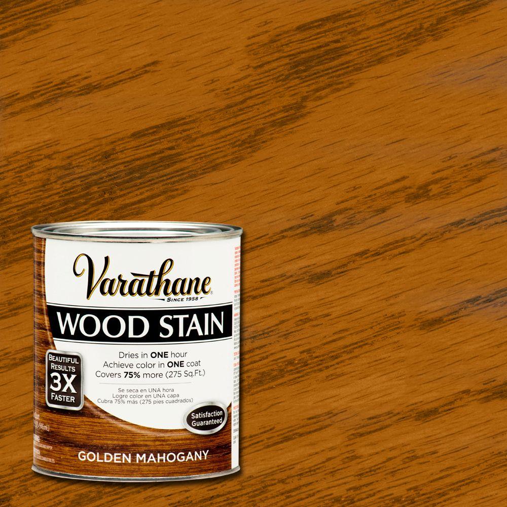 Varathane 1 qt. 3X Golden Mahogany Premium Wood Stain (Case of 2)266179 The Home Depot