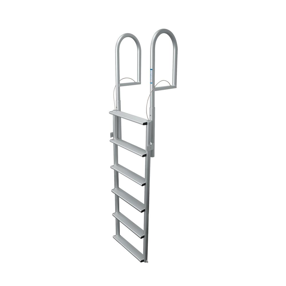 Tommy Docks 6 Rung Step Wide Lifting Aluminum LadderTD40261 The