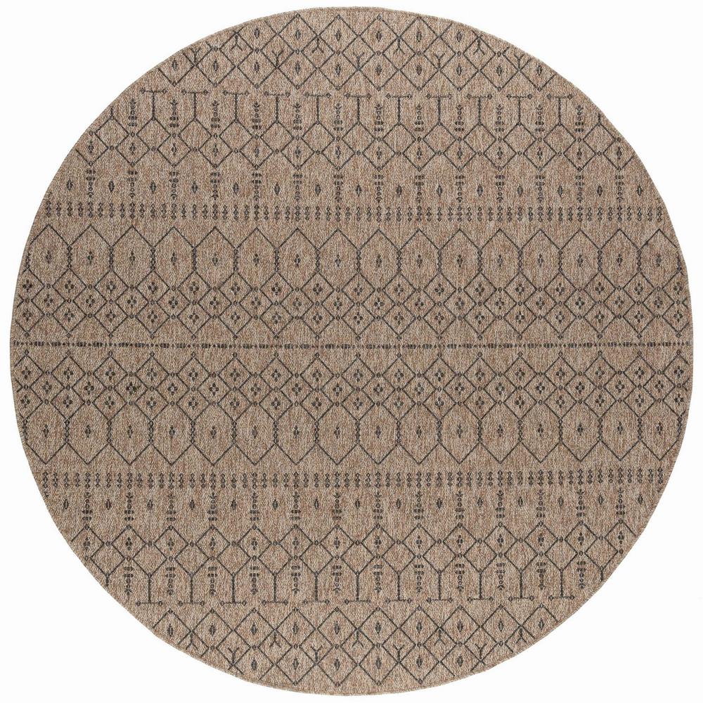 Tayse Rugs Serenity Spice 7 Ft 8 In Modern Round Area Rug