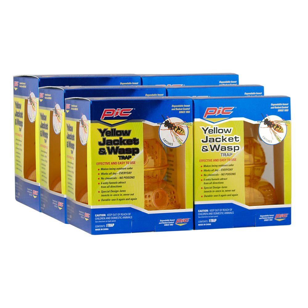 PIC Yellow Jacket and Wasp Traps (6-Pack)-WTRP-H - The Home Depot