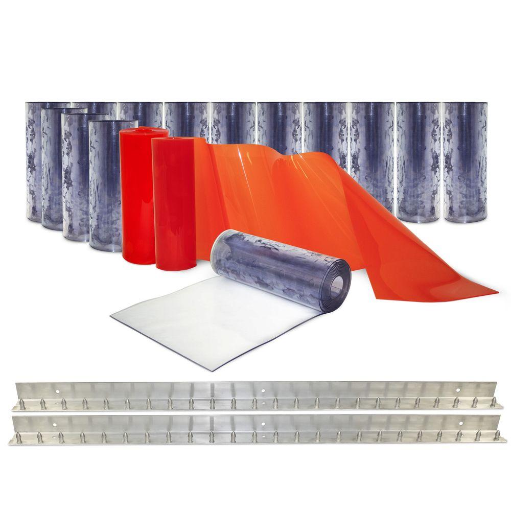 Aleco Clear Flex Ii 8 Ft X Pvc Strip Door Kit 440004 The Aleco Clear Flex Ii 8 Ft X Pvc Strip Door Kit