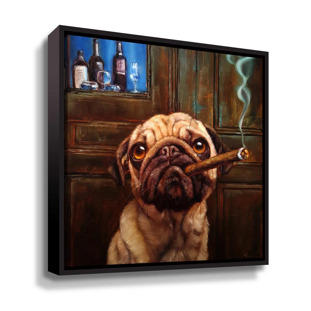 Uptown Pug By Lucia Heffernan Framed Canvas Wall Art