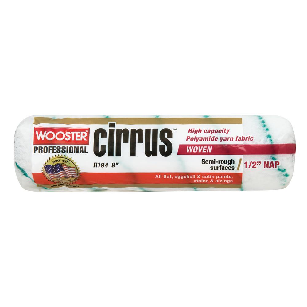 Wooster 9 in. x 1/2 in. Cirrus Polyamide HighDensity Knit Roller Cover
