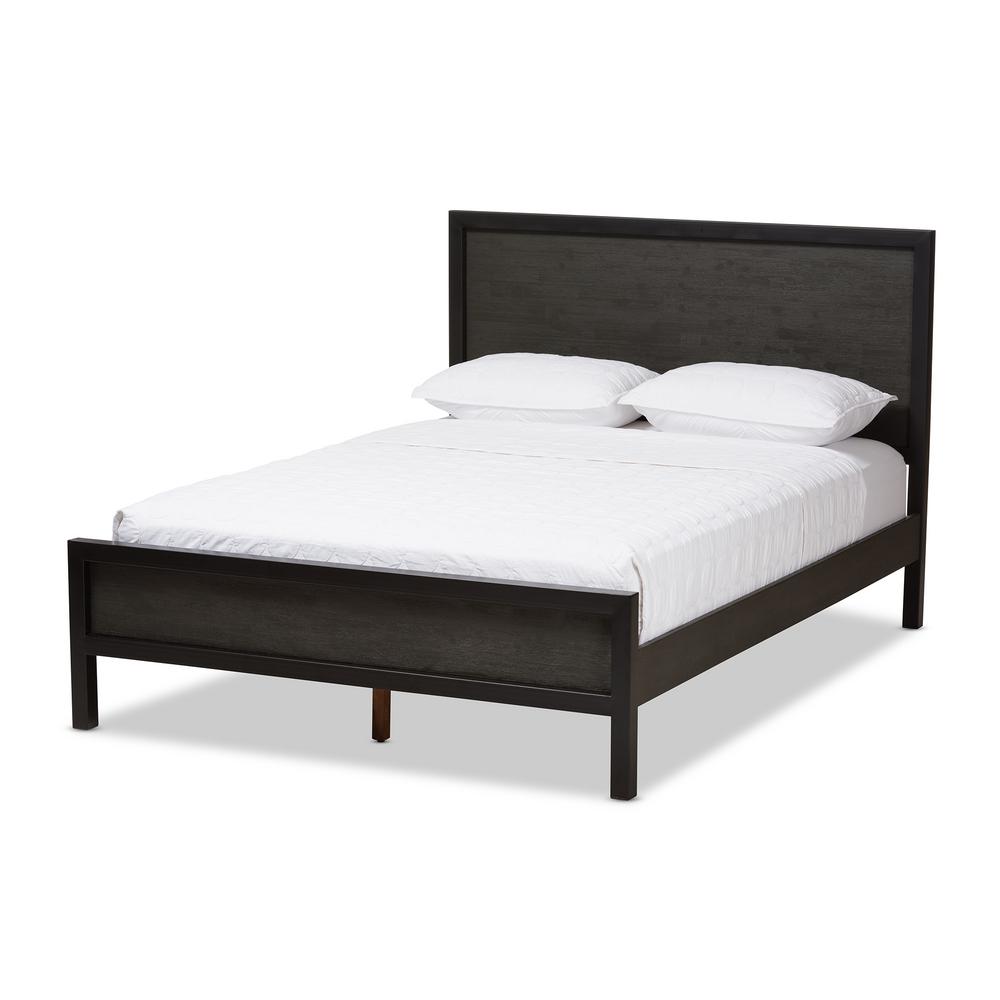 Baxton Studio Parris Grey And Black Queen Platform Bed 28862 7636 Hd Baxton Studio Parris Grey And Black Queen Platform Bed