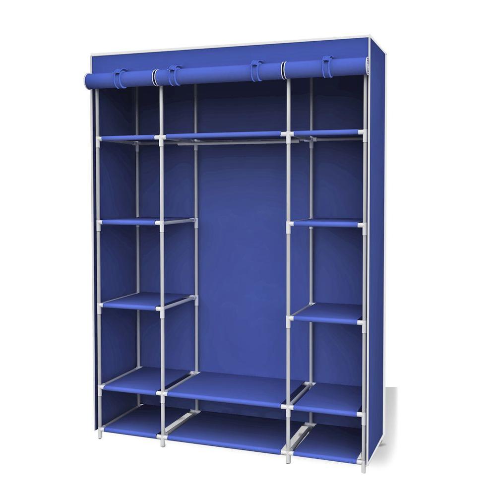 Sunbeam Navy Portable Closet With Shelf 52 In W X 67 In H Sc01507 The Home Depot