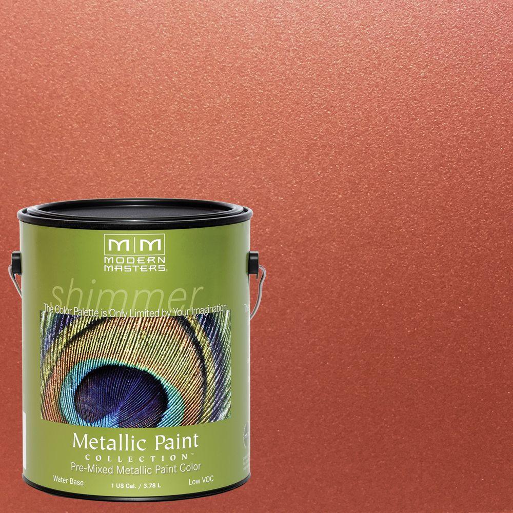 1 gal. Copper Penny Water-Based Satin Metallic Interior/Exterior Paint
