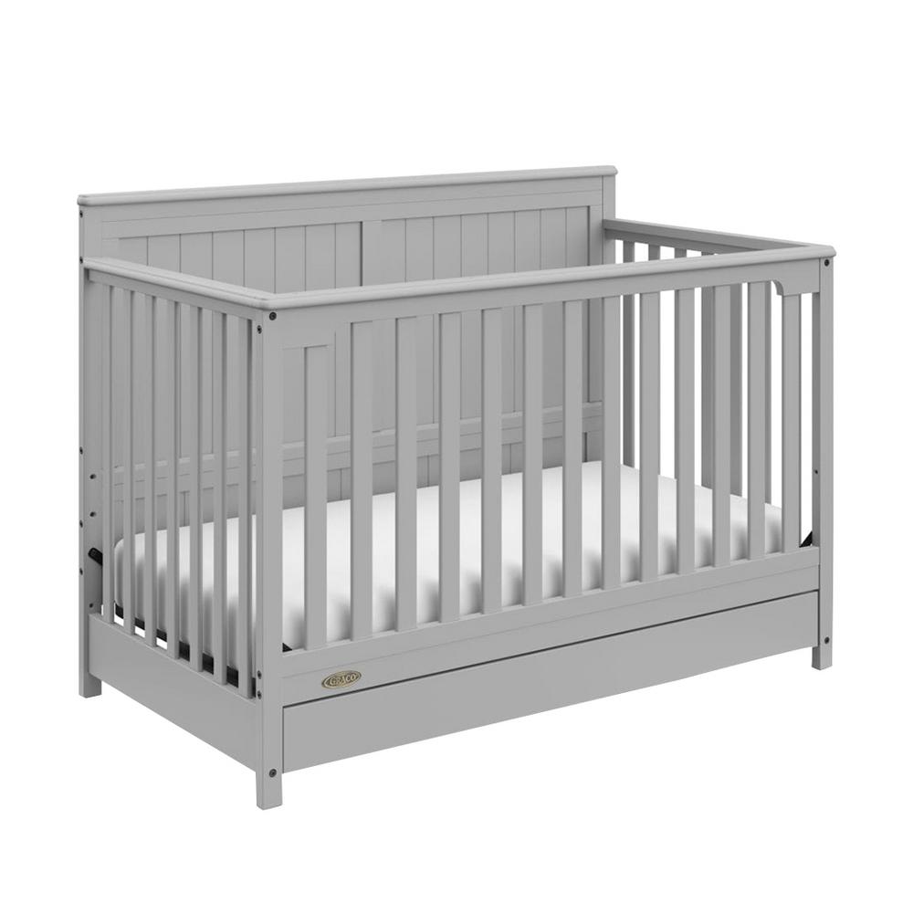 Dream On Me Ella Pebble Grey 5 In 1 Convertible Crib 731 Pg The