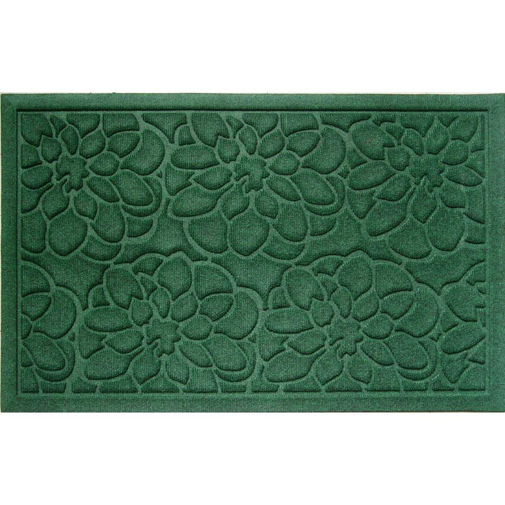 Entryways Flowers 22 in. x 35 in. Weather Beater Door MatB9003 The