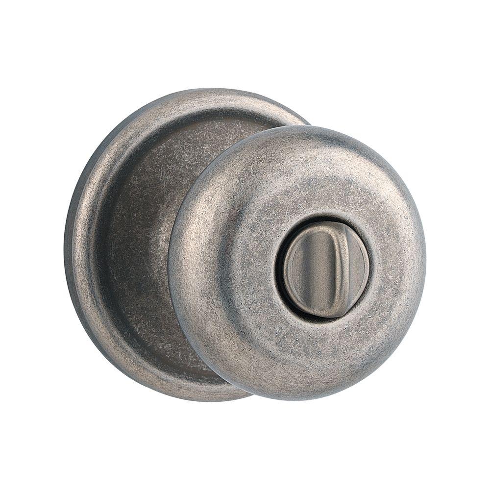 Kwikset Hancock Rustic Pewter Bed/Bath Knob730H 502 RCAL RCS KI BBPKG
