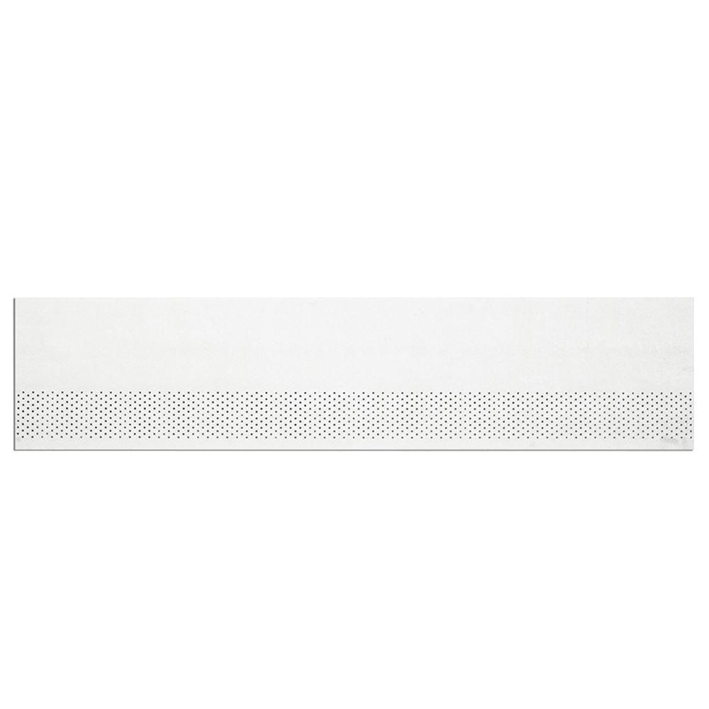 James Hardie HZ10 12 ft. White Composite Smooth Primed Vented Soffit