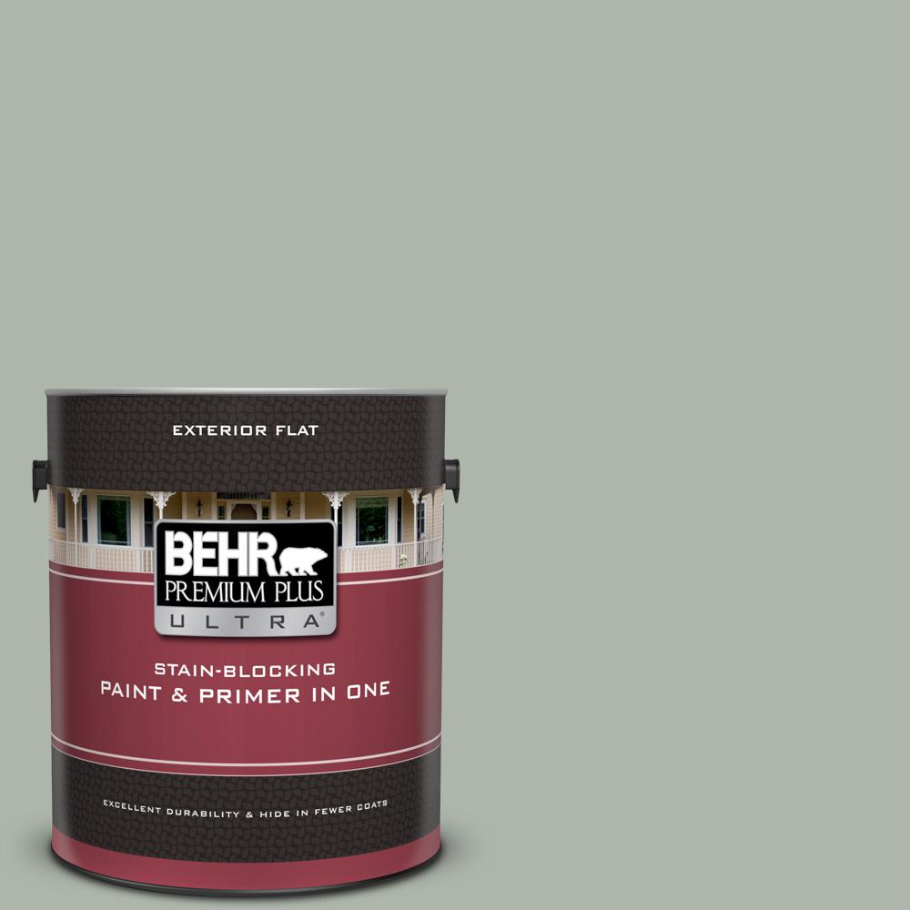 Behr Premium Plus Ultra 1 Gal Icc 56 Green Tea Flat Exterior Paint Behr Premium Plus Ultra 1 Gal Icc 56 Green Tea Flat Exterior Paint