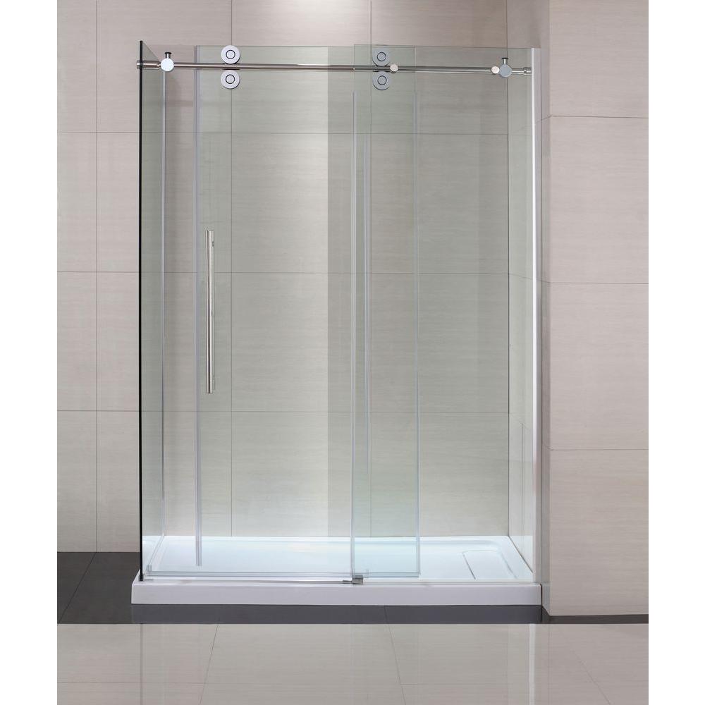 Schon Lindsay 60 in x 79 in Semi Framed Shower  Enclosure 