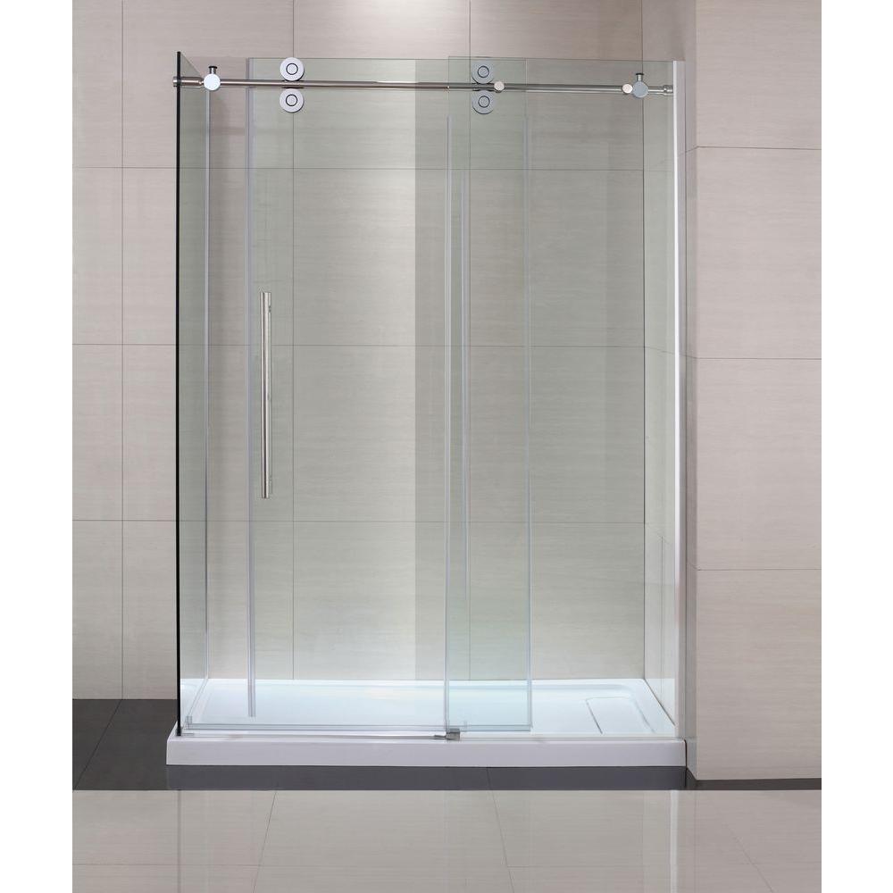 Shower Doors Showers The Home Depot Semi Framed Shower Enclosure With Sliding Gl