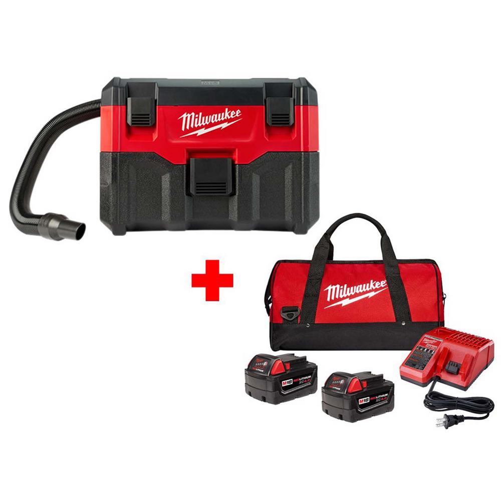 Milwaukee M18 18Volt 2 Gal. LithiumIon Cordless Wet/Dry Vacuum with