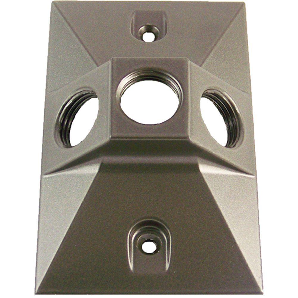 Greenfield Weatherproof Electrical Duplex Outlet Cover Horizontal