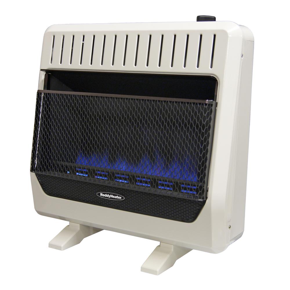 Reddy Heater 30 000 Btu Unvented Blue Flame Propane Gas Wall Reddy Heater 30 000 Btu Unvented Blue Flame Propane Gas Wall With Thermostat And Er