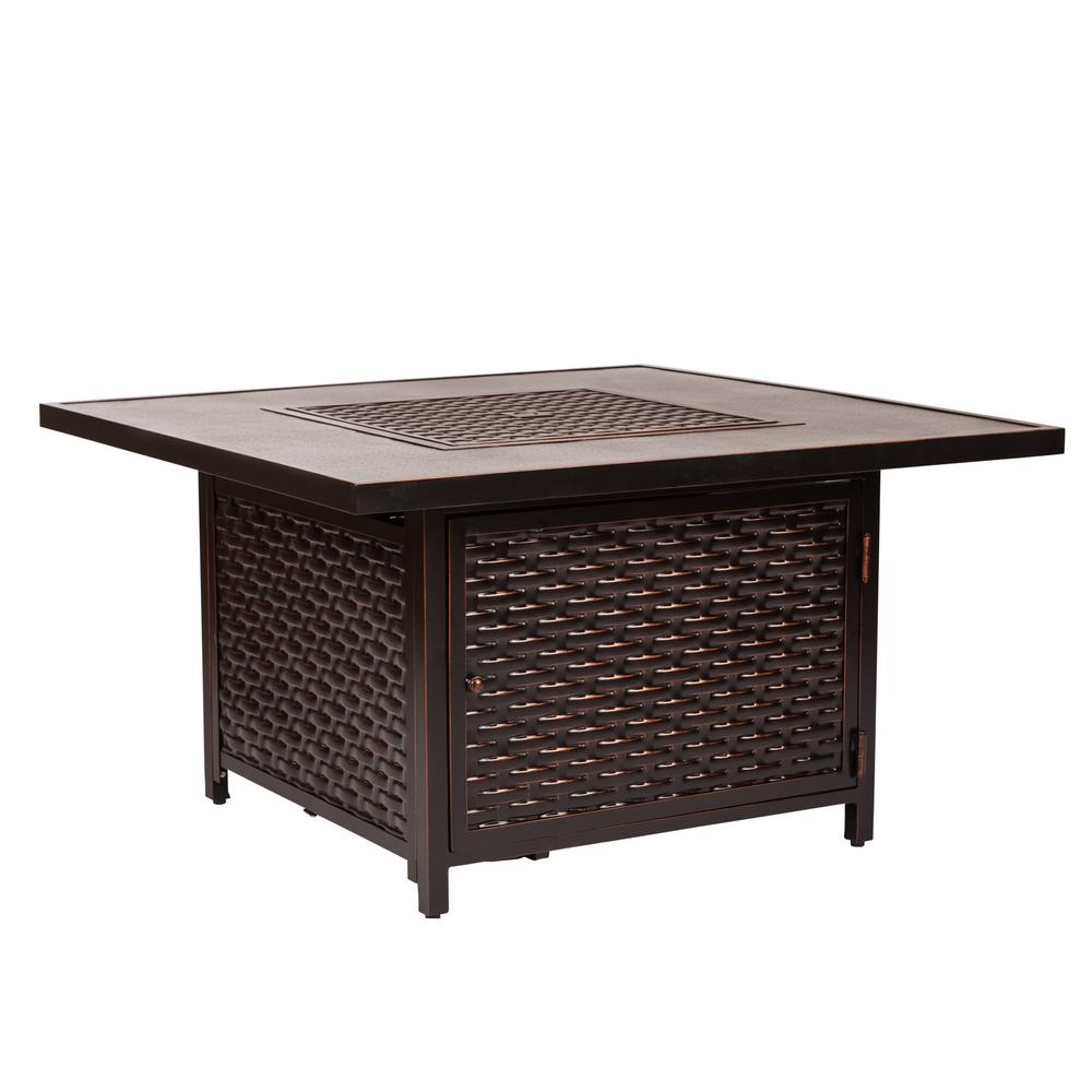 Fire Sense Outdoor Heating Outdoors The Home Depot Fire Sense Hammer Tone Bronze Finish Tail Table Pit 15215 Free Delivery Set Your To See Local Availability Compare Baker