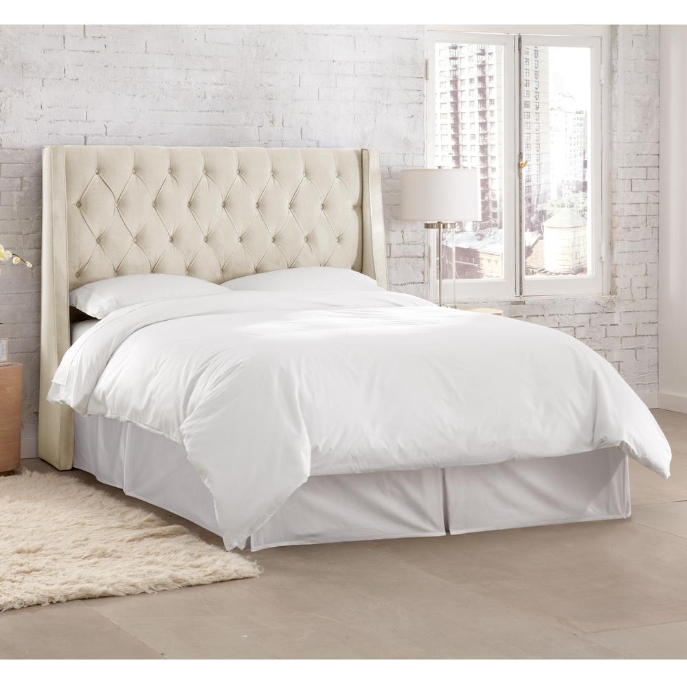 Willow White Queen Headboard 152qmstivr The Home Depot Willow White Queen Headboard