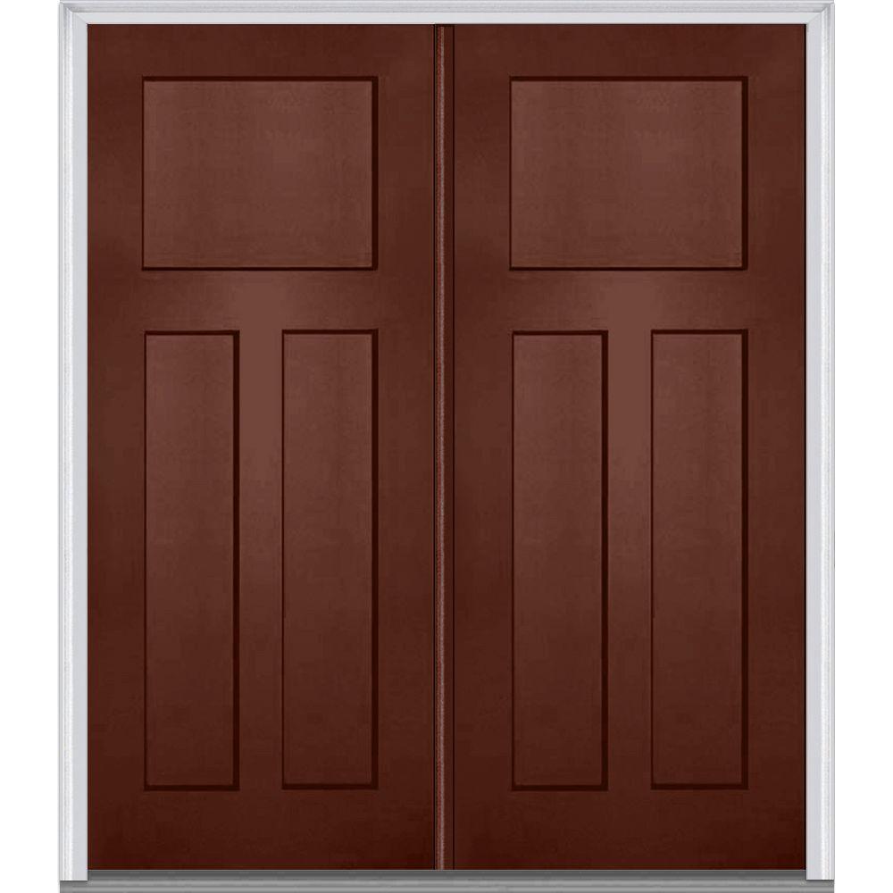 Mmi Door 64 In X 80 Classic Left Hand Inswing Craftsman 3 Panel Mmi Door 64 In X 80 Classic Left Hand Inswing Craftsman 3