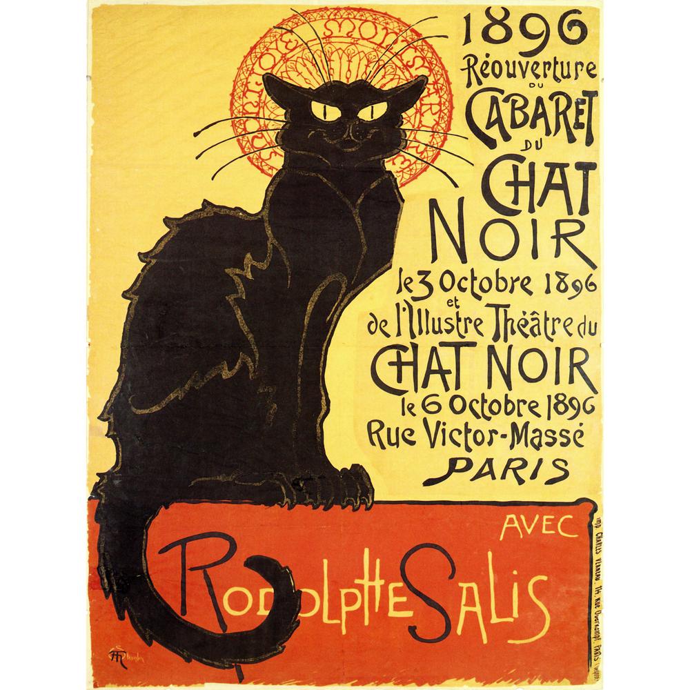 315 In X 235 In Chat Noir Cabaret Wall Art