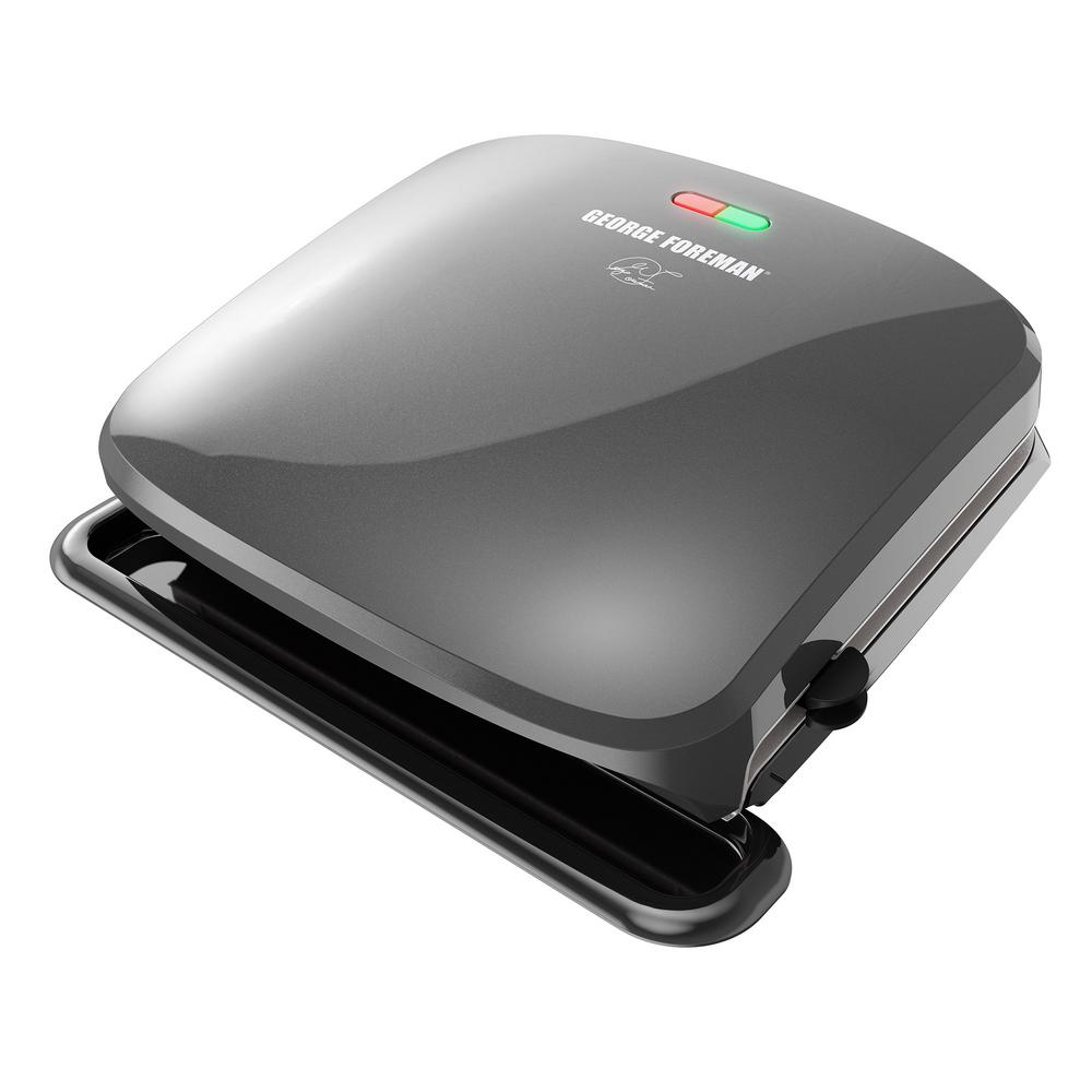 George Foreman The Home Depot 4 Serving Removable Plate Indoor Grill George Foreman