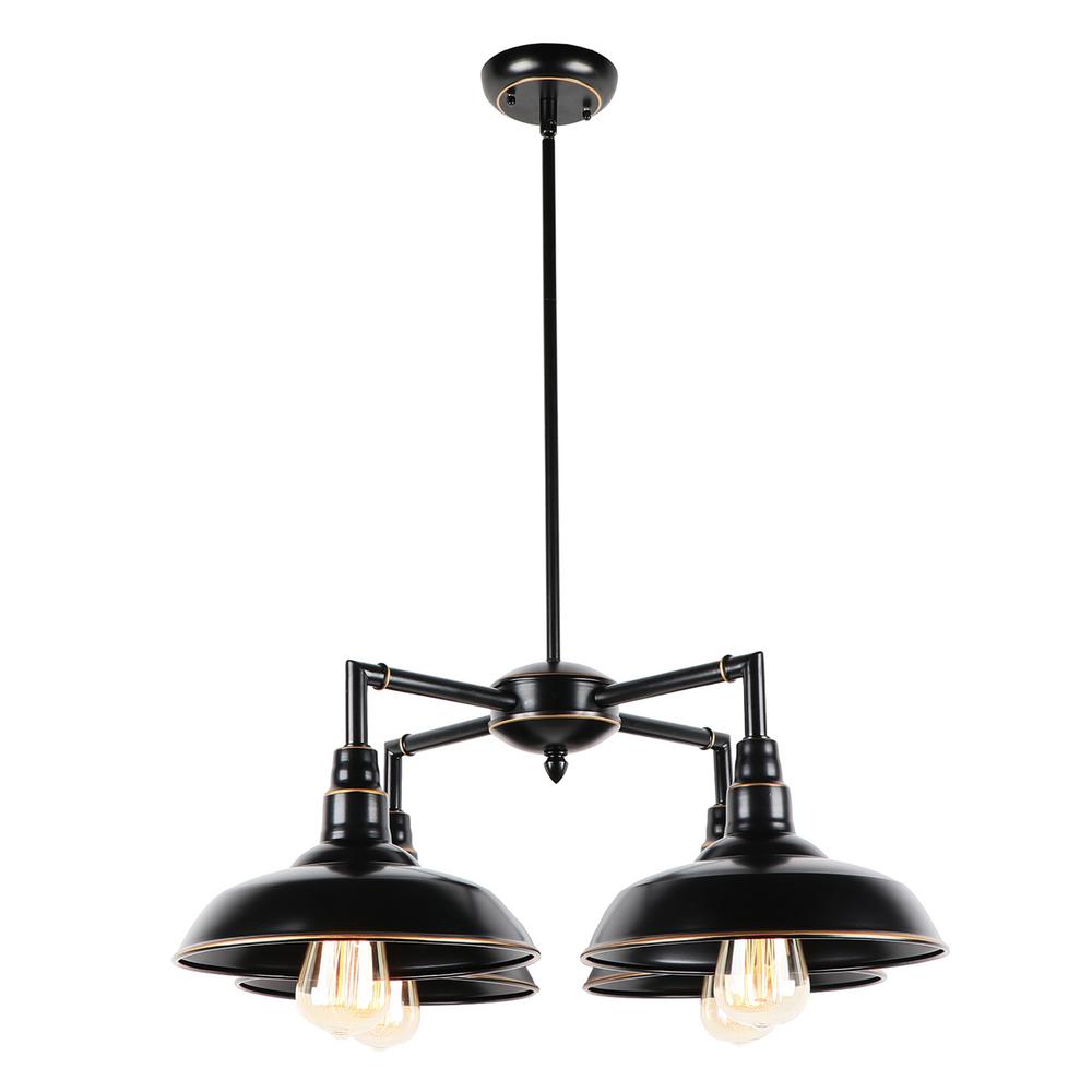 Oil Rubbed Bronze 4 Light Outdoor Ceiling Mounted Flush Mount Lighting