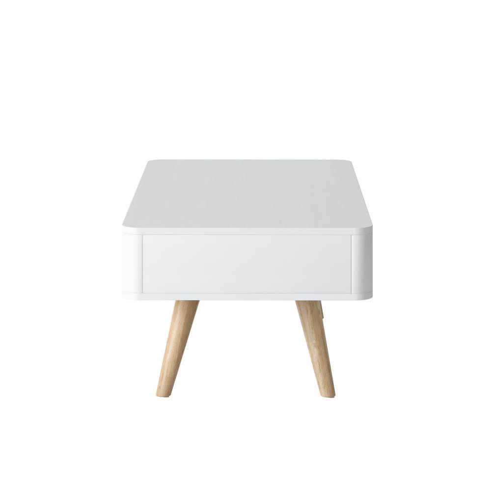 Handy Living Clare With White Top And Natural Legs Mid Century Handy Living Clare With White Top And