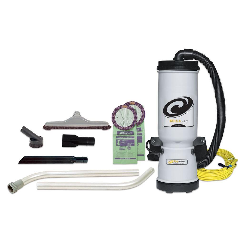 ProTeam MegaVac 10 qt. Backpack Vac with Blower Tool and Hard Surface