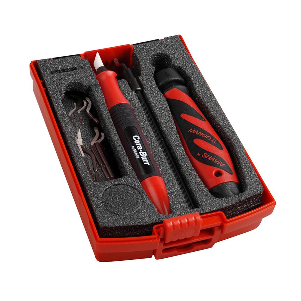 Shaviv Glo-Burr Handy Kit w//4 Handles /& 1ea B10,B11,B20/&B30 Blades #90042