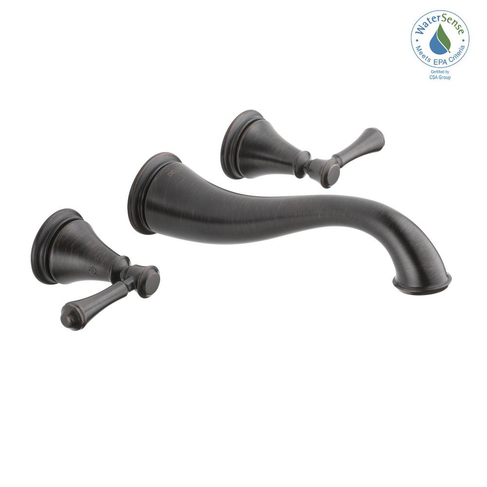 Delta R3500 Wl Manual Delta Ara 8 In. Wall-Mount Lavatory Rough-In ...