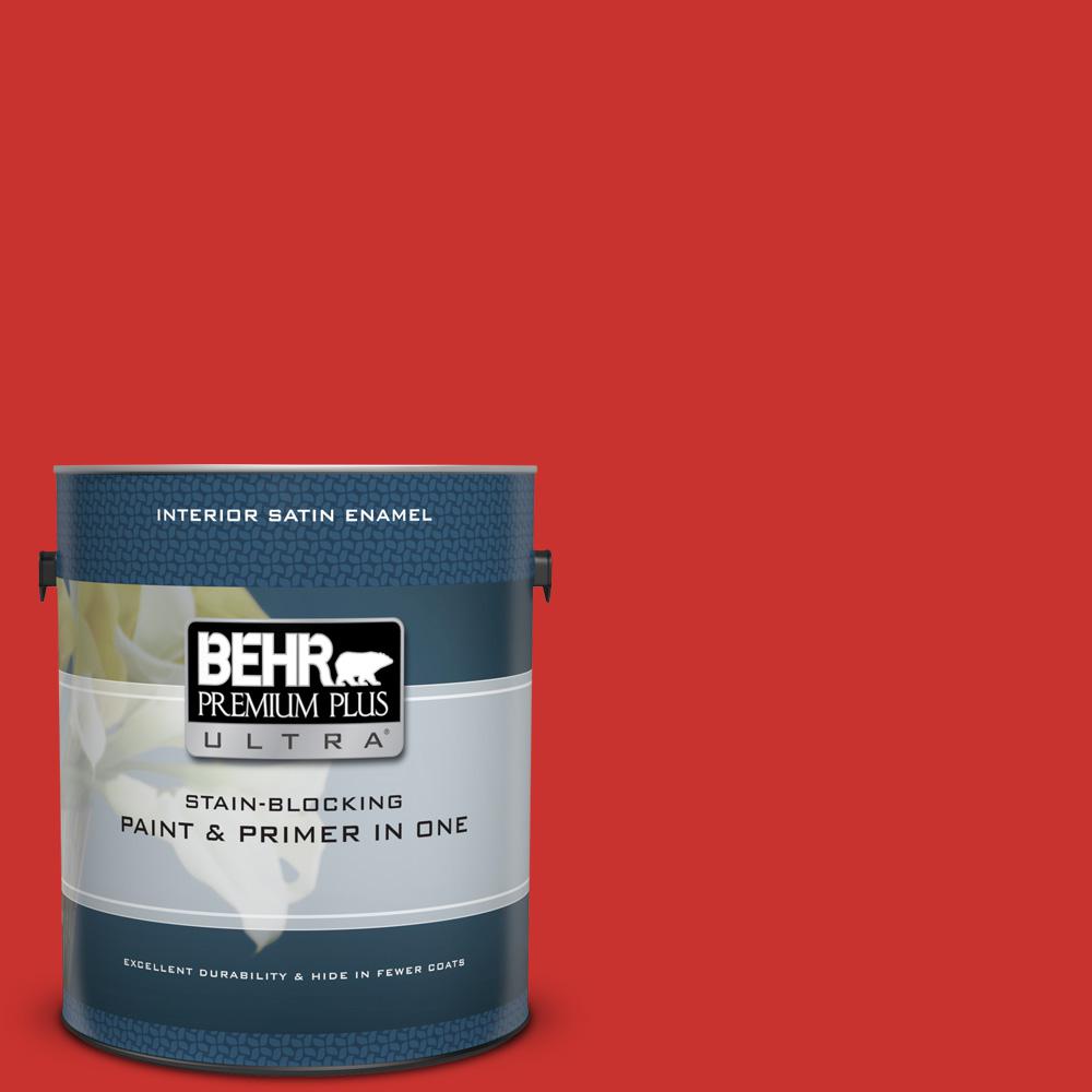 BEHR Premium Plus Ultra 1 gal. P1707 100 Mph Satin Enamel Interior