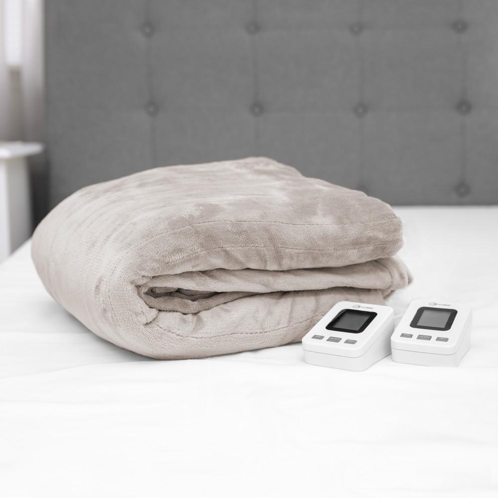 SensorPEDIC Cappuccino 100% Polyester Fleece King Warming ...