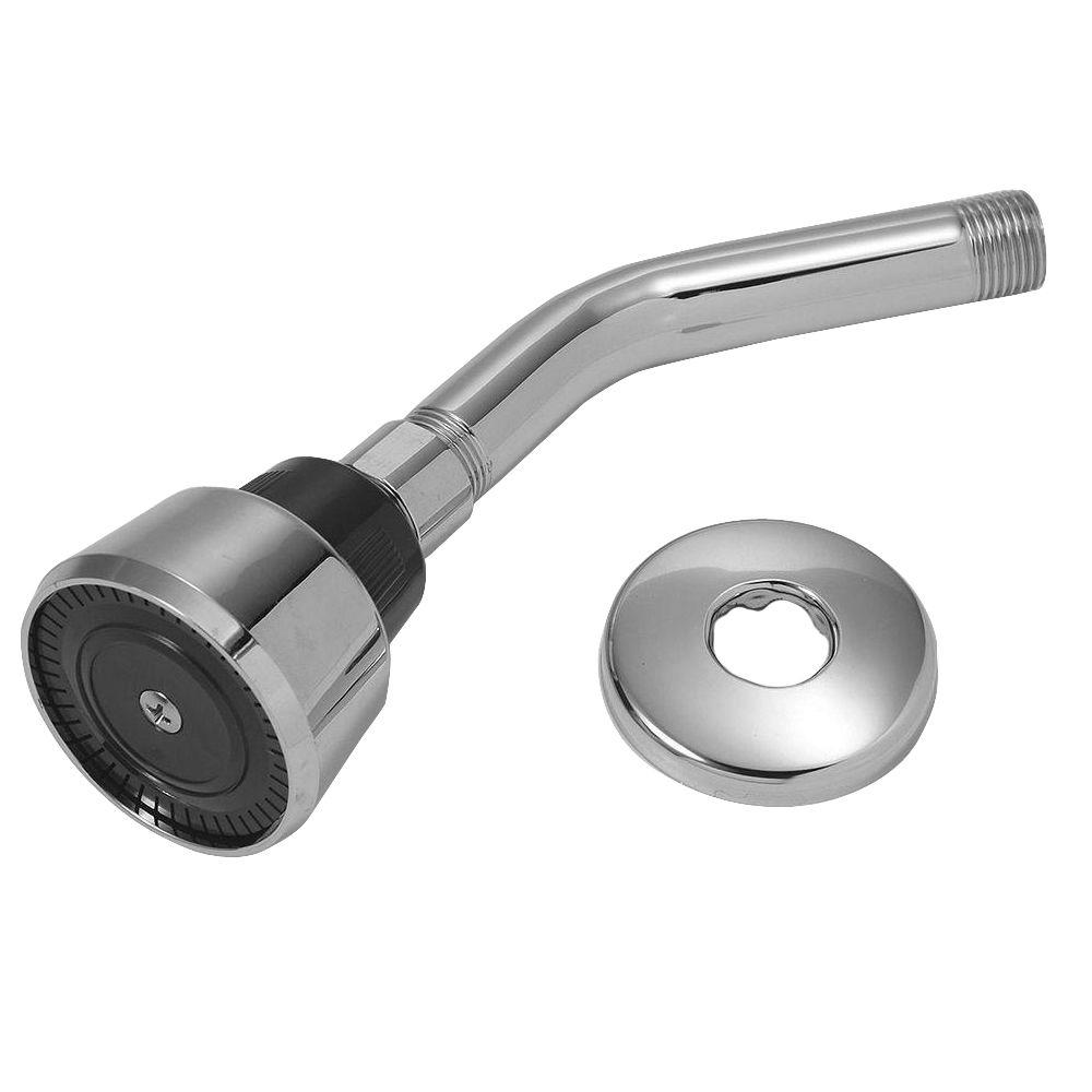BrassCraft Mixet 1Spray 2.93 in. Shower Head with 53/8 in. Shower Arm and Flange in Chrome