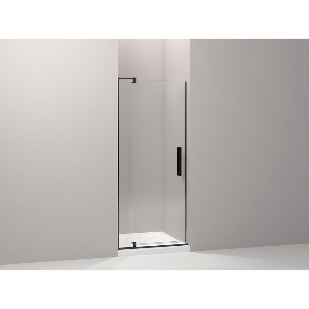 KOHLER Revel 311/8 in. W x 70 in. H Frameless Pivot Shower Door in
