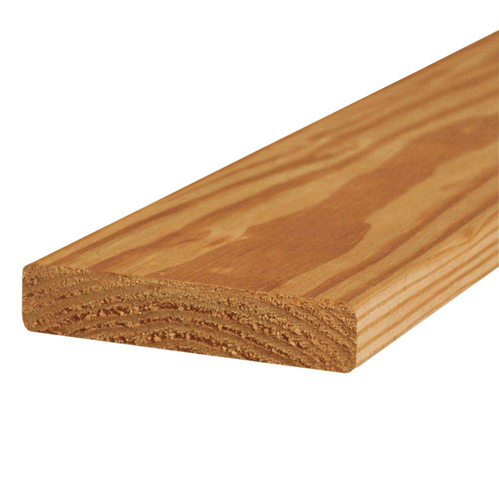 WeatherShield 5/4 in. x 6 in. x 10 ft. Premium Pressure-Treated Cedar