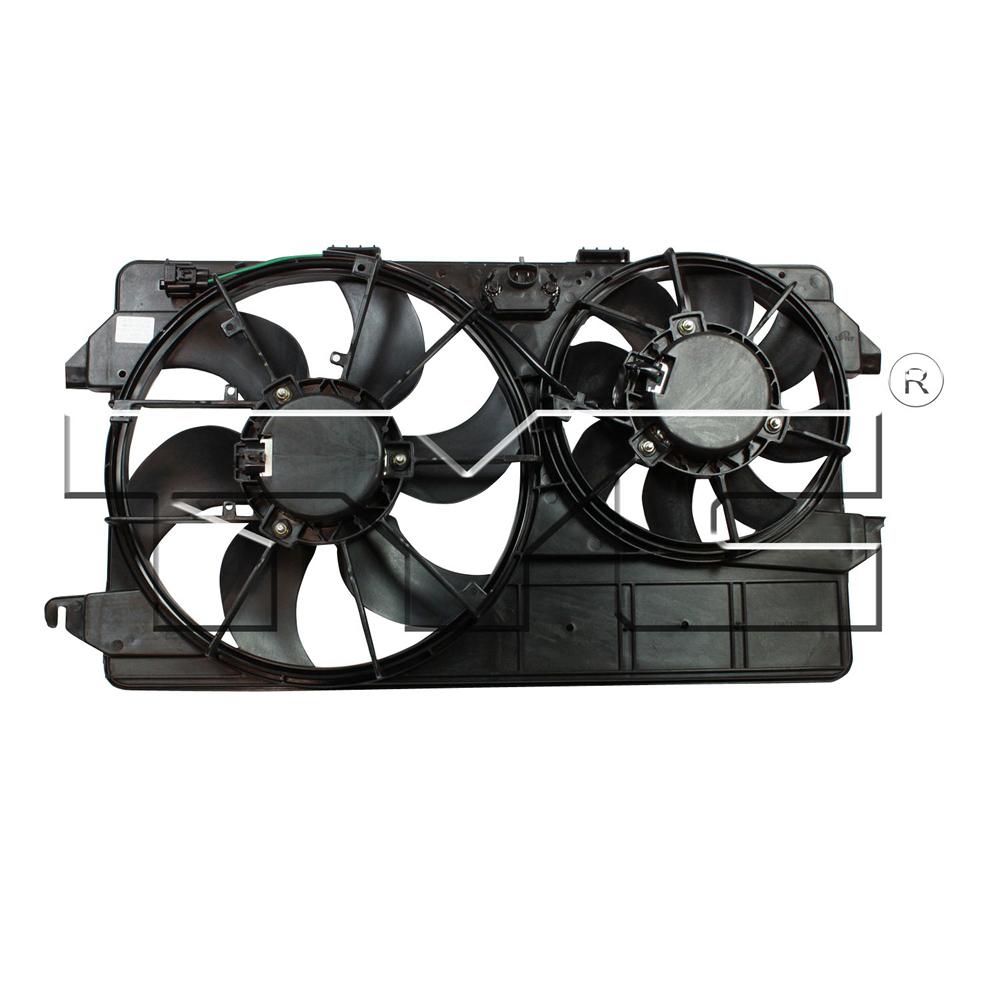 TYC Dual Radiator and Condenser Fan Assembly 2011-2012 Ford Transit Connect - -L ELECTRIC-622370 2011 Ford Transit Connect Cooling Fan Not Working