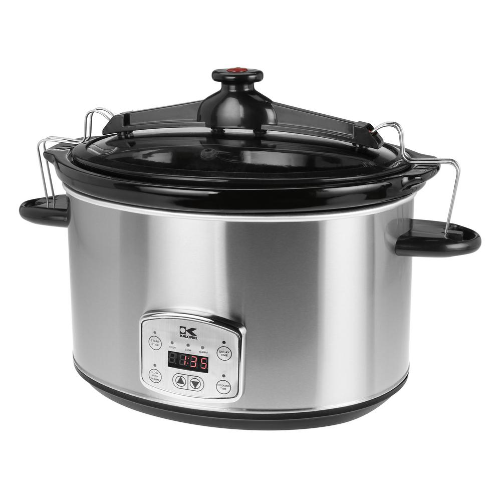 KALORIK 8 Qt. Slow Cooker SC 41175 SS The Home Depot