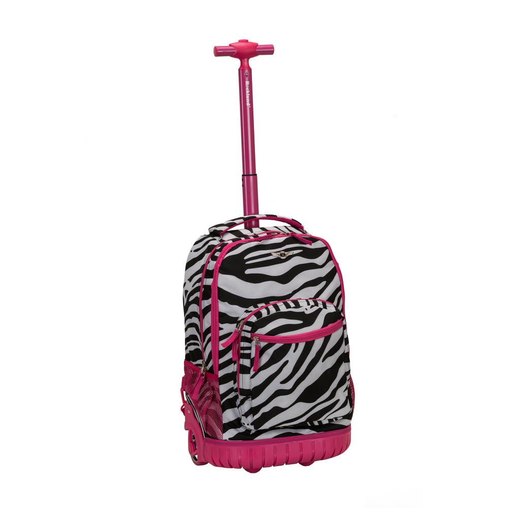 pink zebra luggage